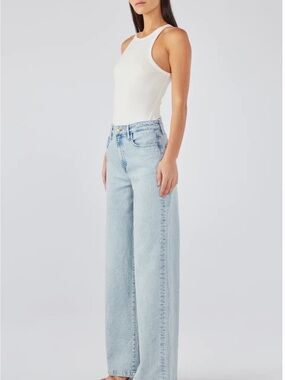 Triarchy High-Rise Light Wide Leg Jeans